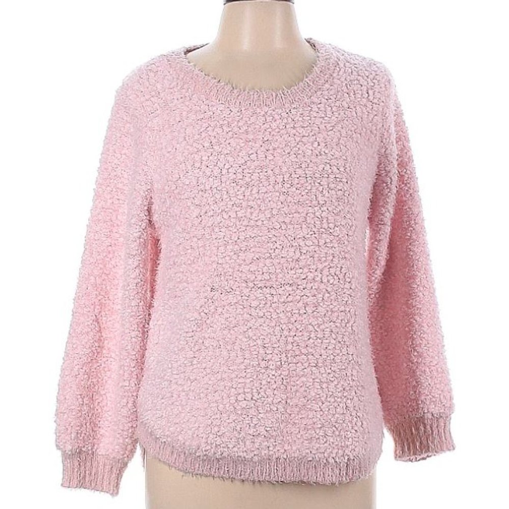Pink Furry John Paul Richard Pullover Sweater XL